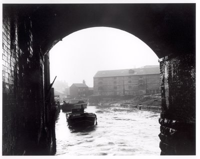 River Aire Viewed from the Dark Arches, Leeds, 1951 by English Photographer